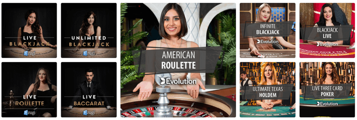 Play live dealer casino games